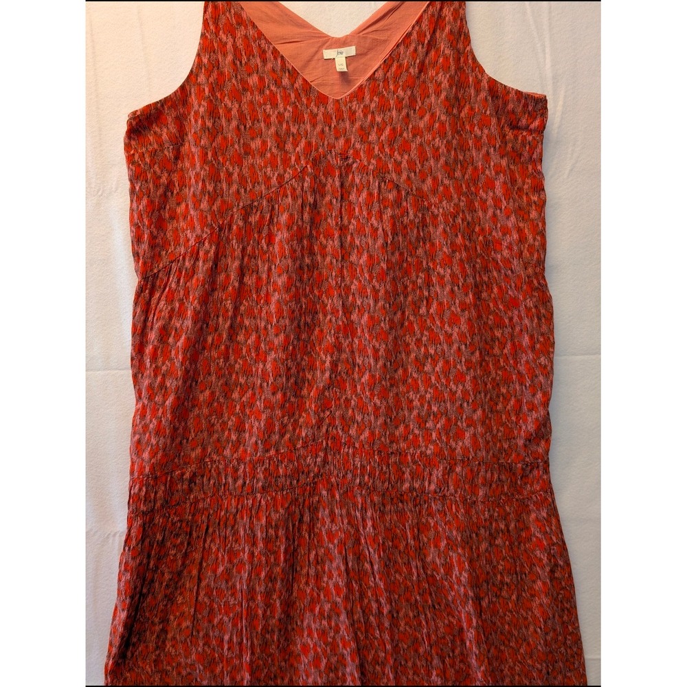 Joie Tea Rose Cotton Tiered V-Neck Midi Dress JE6001PR Mens L - Picture 6 of 13
